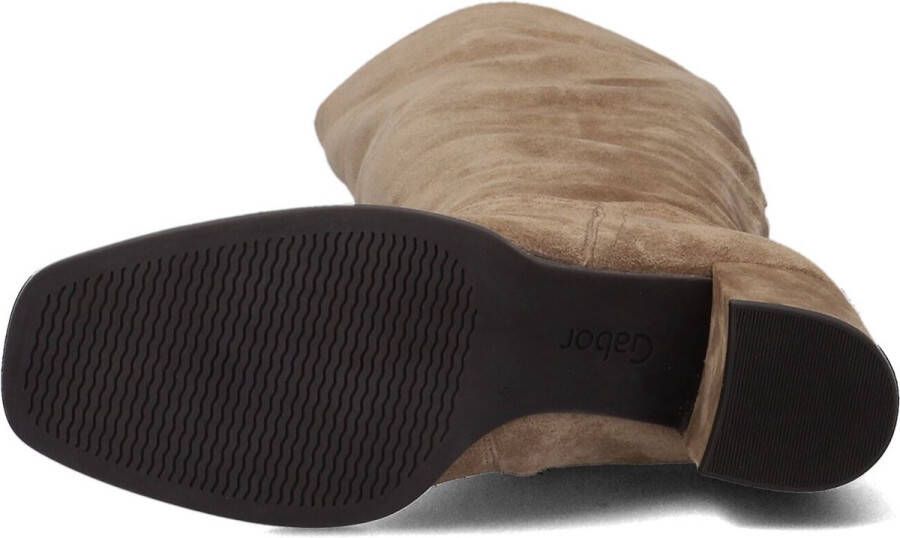 Gabor 95.629.14 Beige Lange velours laarzen smalle leest - Foto 4