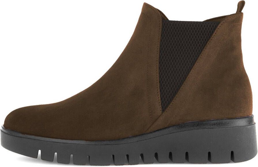 Gabor Korte Laars 72.061.41 Whisky Bruin Suède Wijdte H