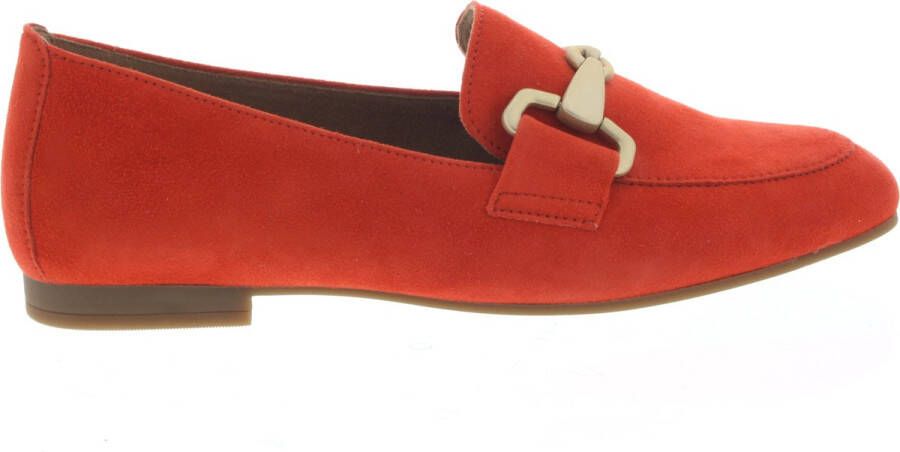 GABOR Loafers Dames 45.211 Maat: 37 Materiaal: Suède Kleur: Oranje