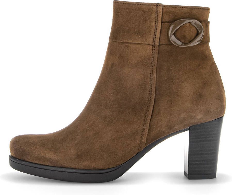 GABOR Enkellaarsjes Dames 083 Maat: 39 Materiaal: Suède Kleur: Bruin - Foto 2