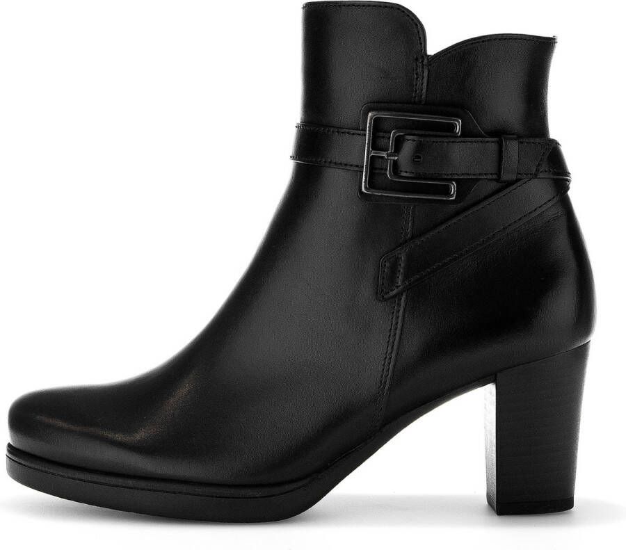 GABOR Enkellaarsjes Dames 083 Maat: 40 5 Materiaal: Leer Kleur: Zwart - Foto 4