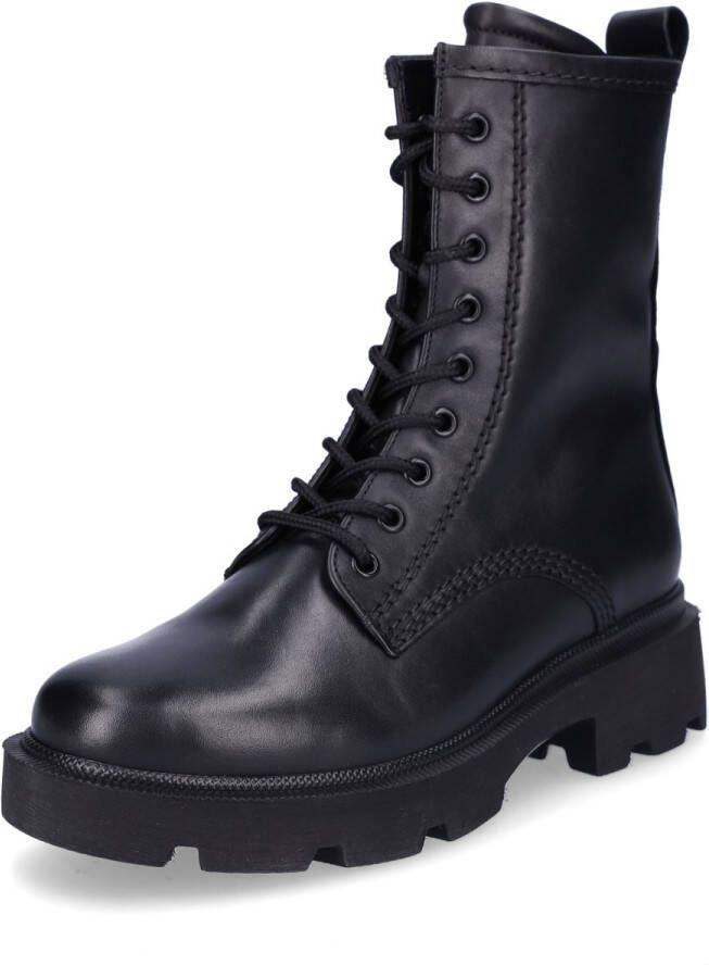 Gabor dames leren biker veterboot zwart