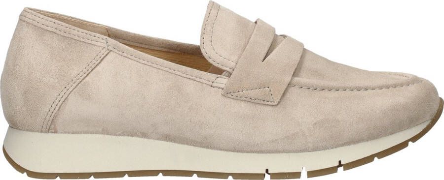 Gabor Beige Suède Loafers Stijlvolle Comfortabele Schoenen Beige Dames - Foto 3