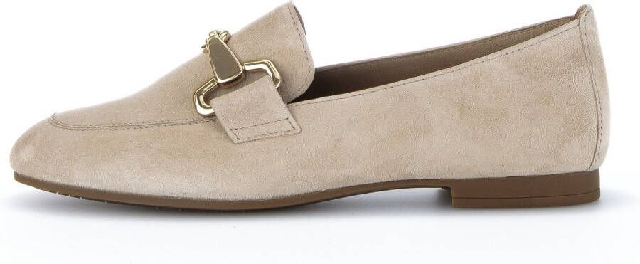 Gabor Taupe Suède Loafer voor Dames Beige Dames