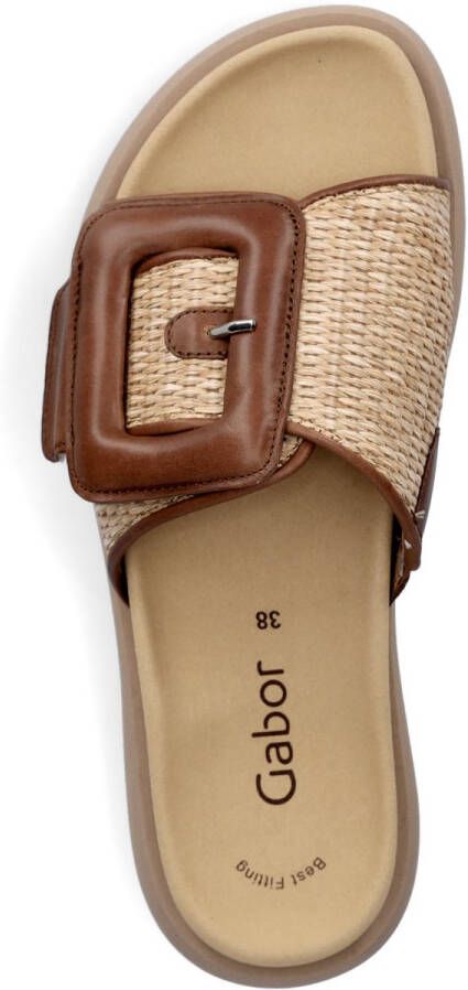 Gabor dames muiltjes cognac karamel