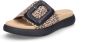 Gabor Slippers plateau zomerschoen slippers met grote decoratieve gesp - Thumbnail 4