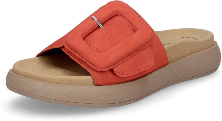 Gabor Oranje Velvet Muiltjes Modern Comfortabel Orange Dames