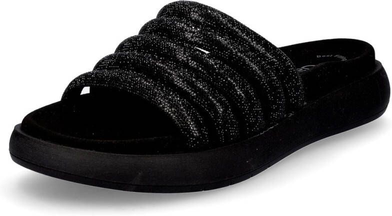 Gabor Zwarte Textiel Muiltjes Moderne Comfortabele Stijl Black Dames