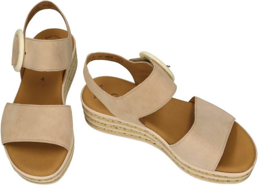Gabor -Dames nude oud-roze sandalen