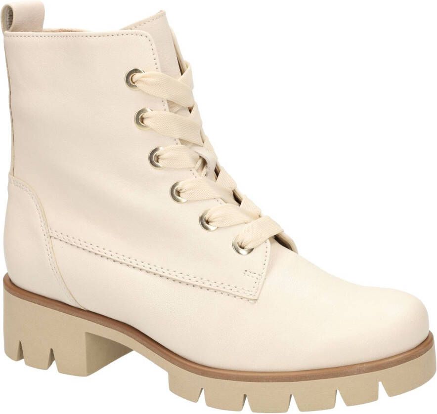 Gabor -Dames off-white-crÈme-ivoorkleur enkellaarzen