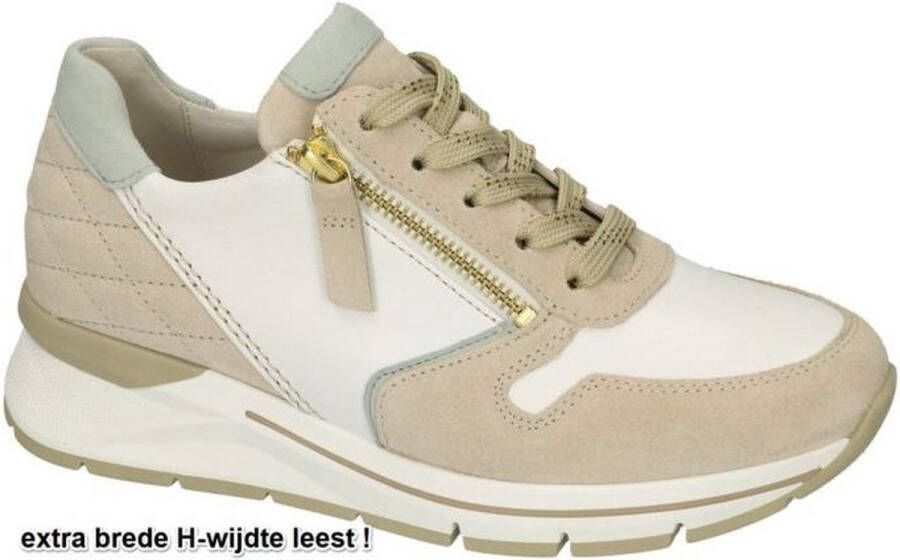 Gabor -Dames off-white ecru parel sneakers