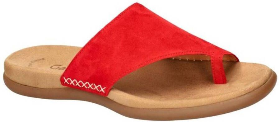 Gabor -Dames rood slippers & muiltjes