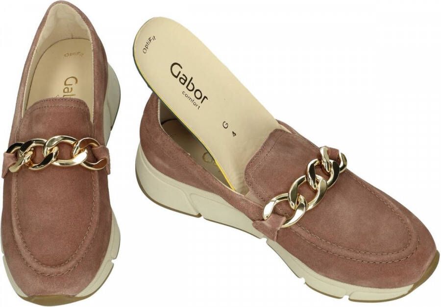 Gabor Dames roze donker ballerina's & mocassins - Foto 3