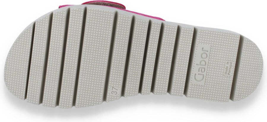 Gabor -Dames roze donker slippers & muiltjes