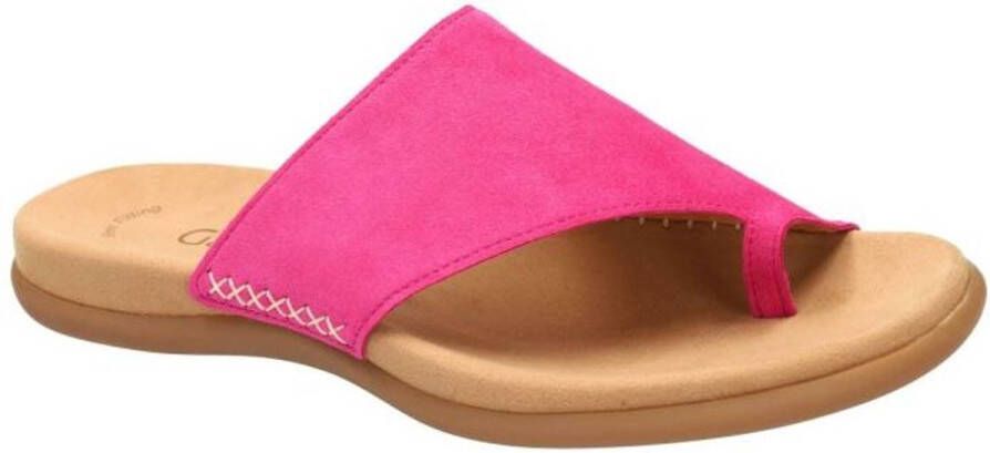 Gabor -Dames roze donker slippers & muiltjes
