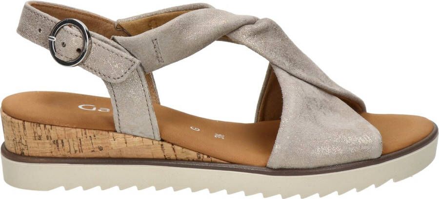 Gabor Leren Dames Sandaal met Lichtgewicht Zool Beige Dames - Foto 6