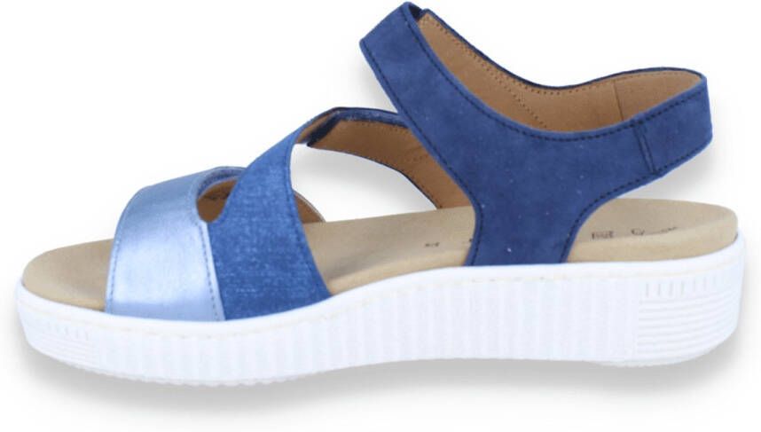 Gabor Dames Sandaal Blauw F Breedte BLAUW