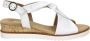 Gabor Witte Leren Kruisband Sandalen White Dames - Thumbnail 1