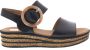 Gabor Zwarte Sandalen 550.2 Dames Black Dames - Thumbnail 1