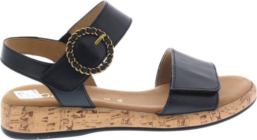 Gabor Sleehaksandaaltjes Rhodos riemchensandaal comfort-schoen zomerschoen met mooie sierspeld