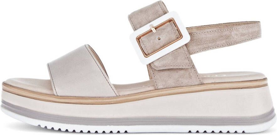 Gabor Beige Strappy Sandaal voor Dames