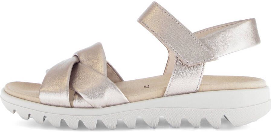Gabor Sandalen zomerschoen wedge-sandaal comfort-schoen met klittenbandsluiting