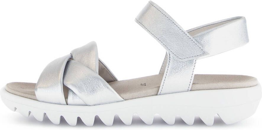 Gabor Sandalen zomerschoen wedge-sandaal comfort-schoen met klittenbandsluiting