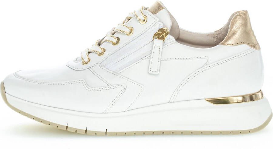 GABOR Lage Sneakers Dames 448.1 Maat: 40 Materiaal: Leer Kleur: Wit - Foto 3