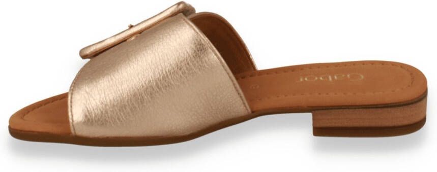 Gabor Dames Slipper Puder Rhodos G Breedte GOUD