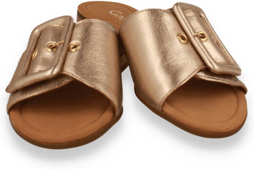 Gabor Slippers Rhodos blokhak zomerschoen comfortabele schoen in breedte g (= breed)