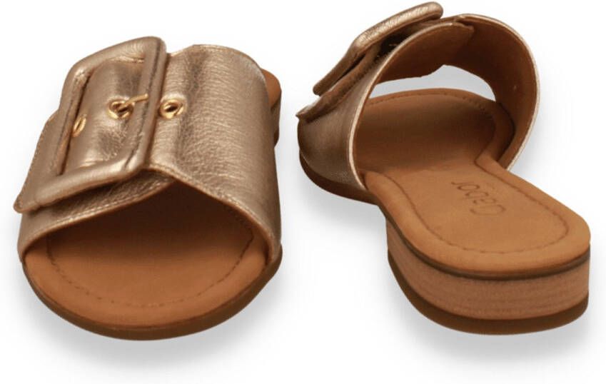 Gabor Slippers Rhodos blokhak zomerschoen comfortabele schoen in breedte g (= breed)