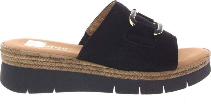 Gabor Dames Slippers 42.892.47 Zwart