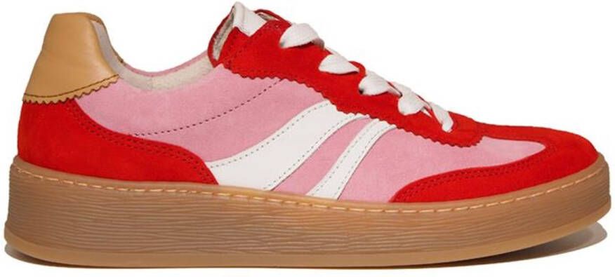 Gabor Comfort Optifit dames sneaker Rood multi