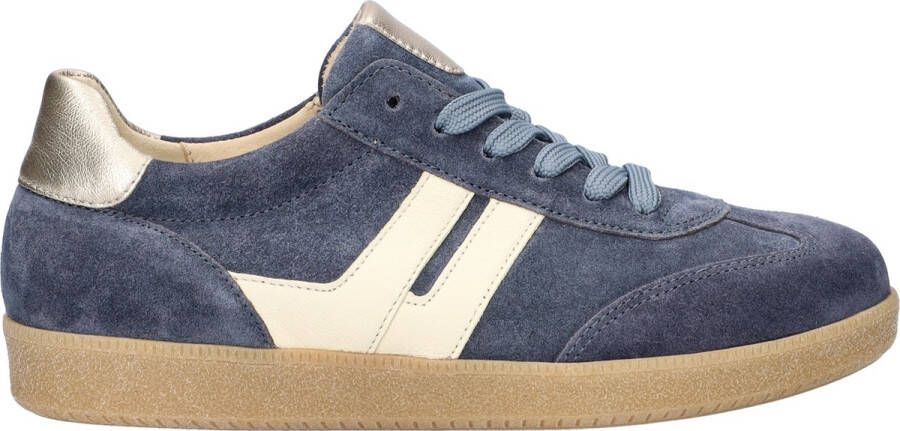 Gabor Suede Dames Sneaker Blauw