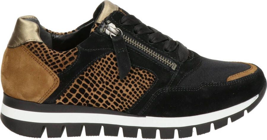 Gabor dames sneaker Zwart bruin - Foto 1