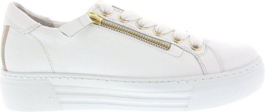 Gabor Witte Gouden Sneakers van geperst leer Multicolor Dames - Foto 6