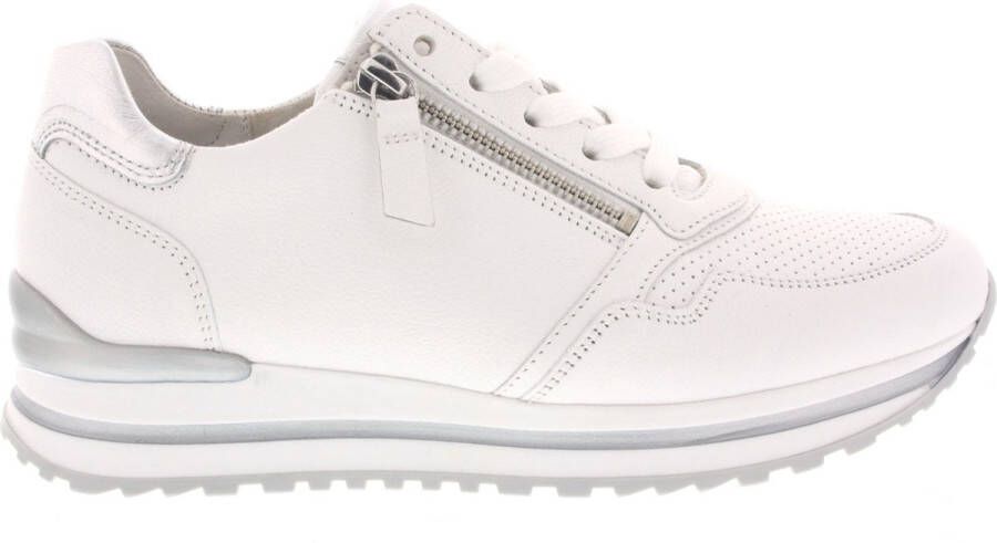 Gabor Witte Zilveren Leren Sport Basket Multicolor Dames - Foto 6