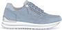 Gabor Blauwe Suède Sportieve Geperforeerde Sneakers Blue Dames - Thumbnail 1