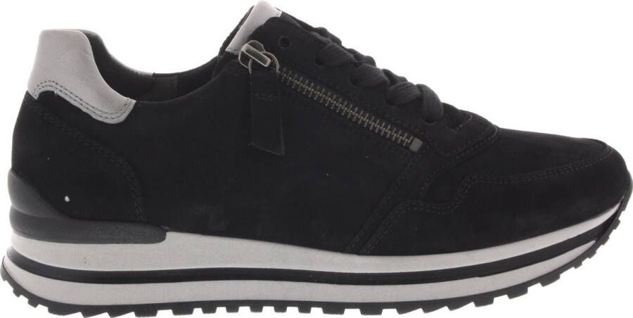 GABOR Lage Sneakers Dames 528 Maat: 36 Materiaal: Suède Kleur: Zwart - Foto 4
