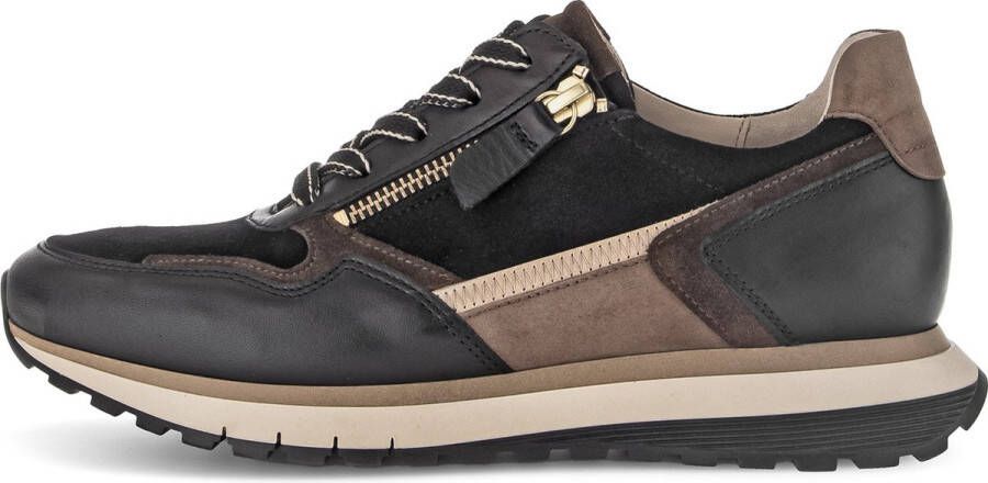 GABOR Lage Sneakers Dames 378 Maat: 40 Materiaal: Suède Kleur: Bruin