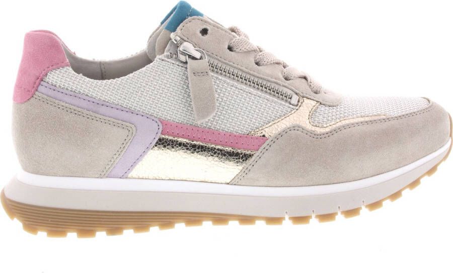 Gabor Witte Lage Mode Sneakers Multicolor Dames