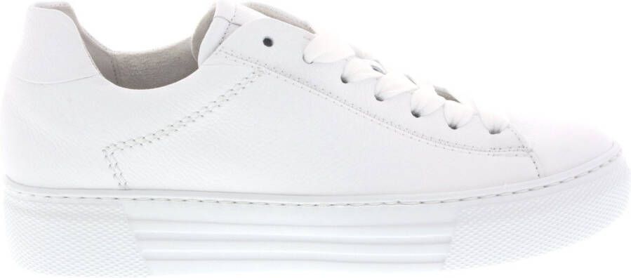 GABOR Lage Sneakers Dames 460.1 Maat: 39 Materiaal: Leer Kleur: Wit - Foto 3