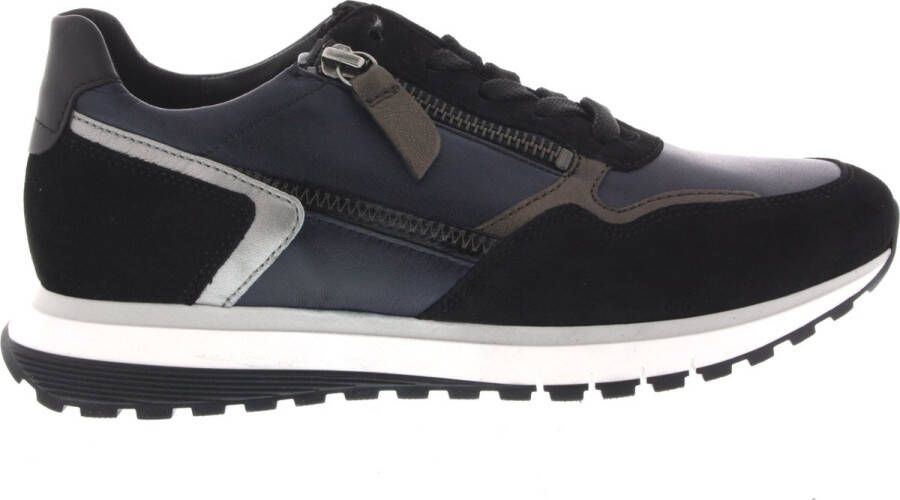 GABOR Lage Sneakers Dames 378 Maat: 36 Materiaal: Leer Kleur: Blauw