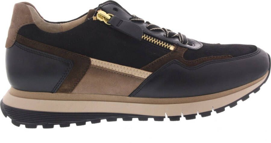 GABOR Lage Sneakers Dames 378 Maat: 41 Materiaal: Suède Kleur: Bruin