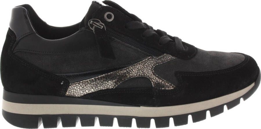 GABOR Lage Sneakers Dames 437 Maat: 42 Materiaal: Suède Kleur: Grijs