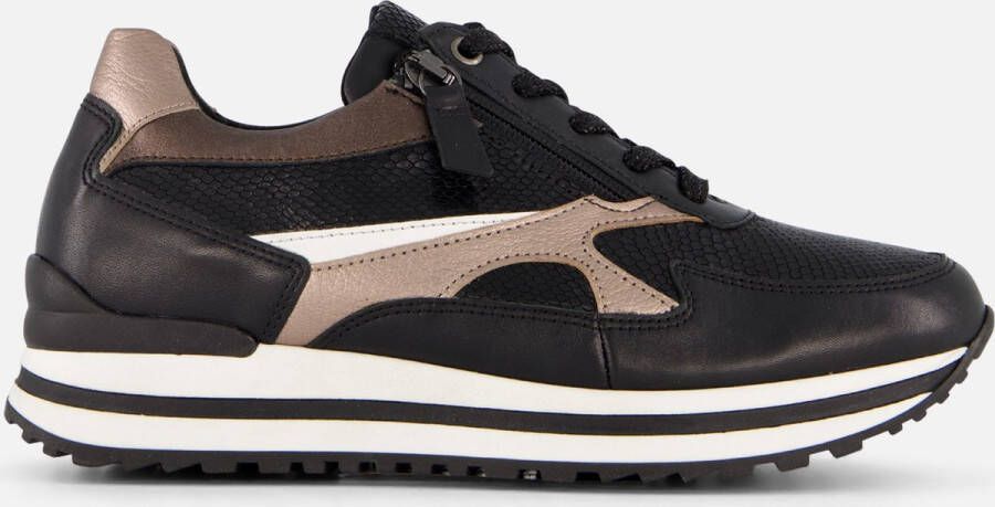 GABOR Lage Sneakers Dames 526 Maat: 38 5 Materiaal: Leer Kleur: Zwart