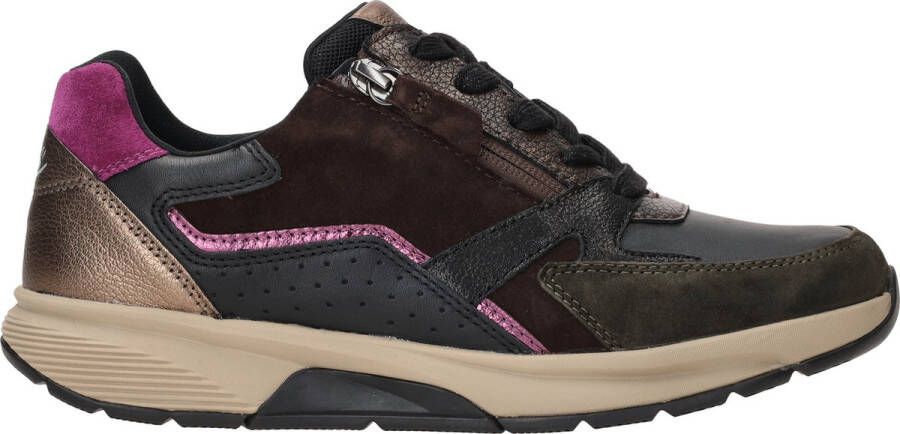 Gabor rollingsoft sensitive 56.878.63 dames rollende wandelsneaker zwart