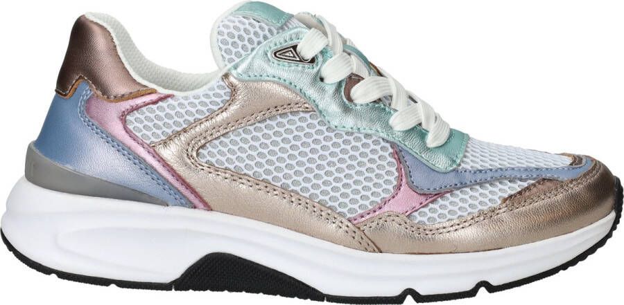 Gabor Rollingsoft Sneakers met sleehak vrijetijdsschoen lage schoen veterschoen met gepolsterde schacht