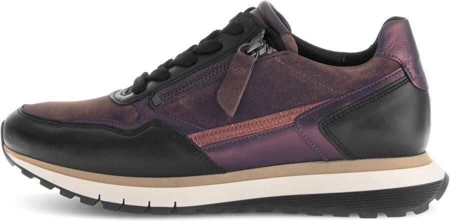 GABOR Lage Sneakers Dames 378 Maat: 43 Materiaal: Leer Kleur: Zwart