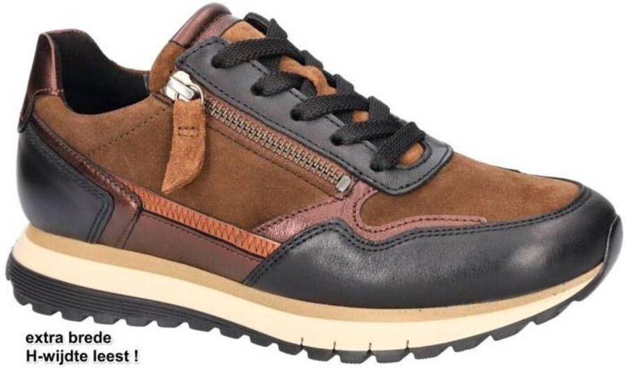 GABOR Lage Sneakers Dames 378 Maat: 37 Materiaal: Leer Kleur: Zwart